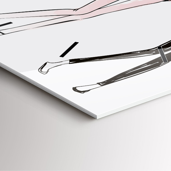 Square wall clock Women's fashion