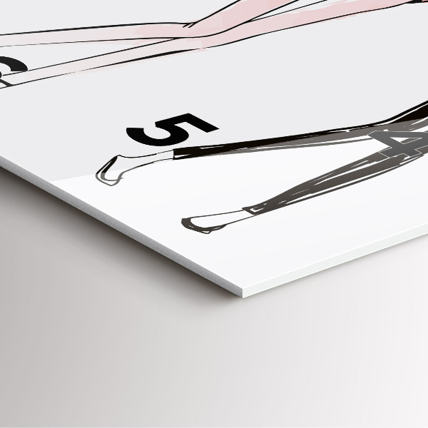 Square wall clock Women's fashion