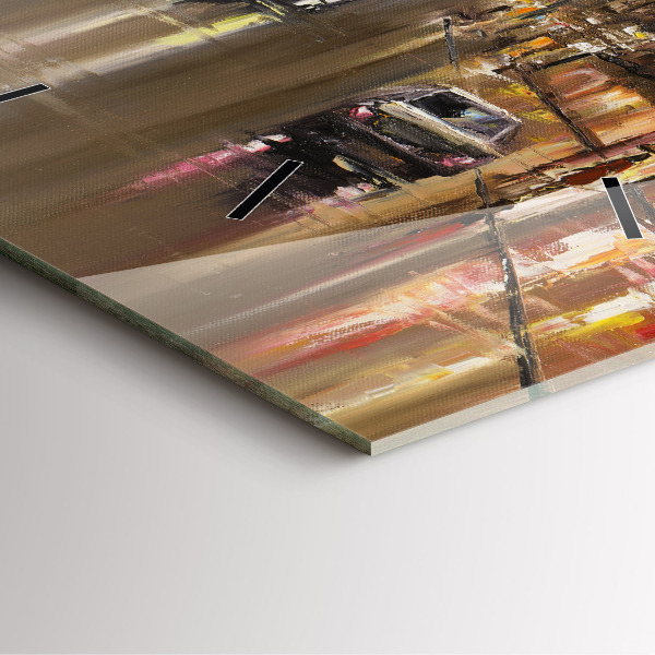 Square wall clock Architecture of the city of Paris