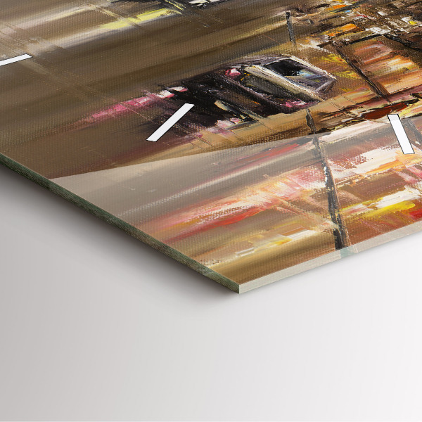 Square wall clock Architecture of the city of Paris