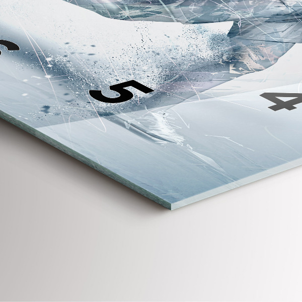 Square wall clock Running man