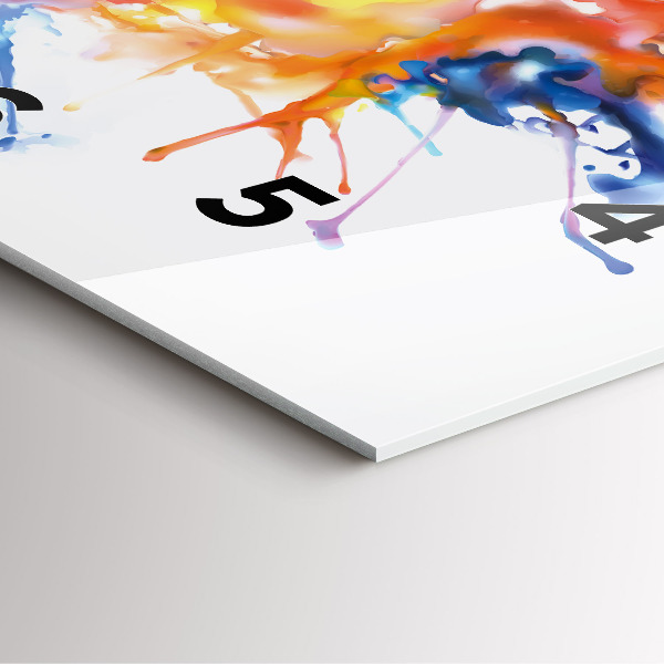 Square wall clock Lion - watercolor