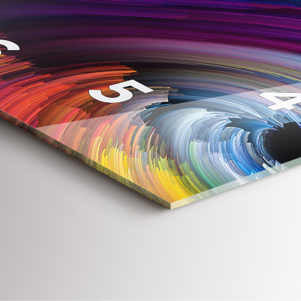 Square wall clock Abstraction hall