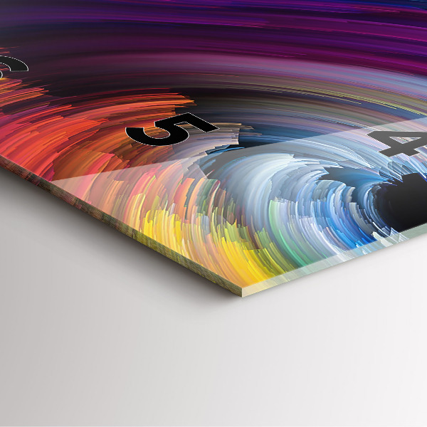 Square wall clock Abstraction hall