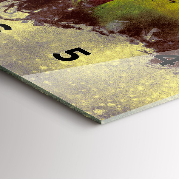 Square wall clock Woman in the forest