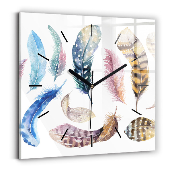 Square wall clock Retro art illustration