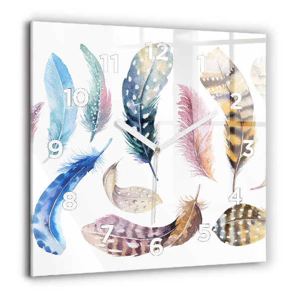 Square wall clock Retro art illustration