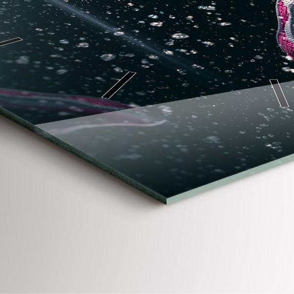 Square wall clock Healthy lifestyle and running