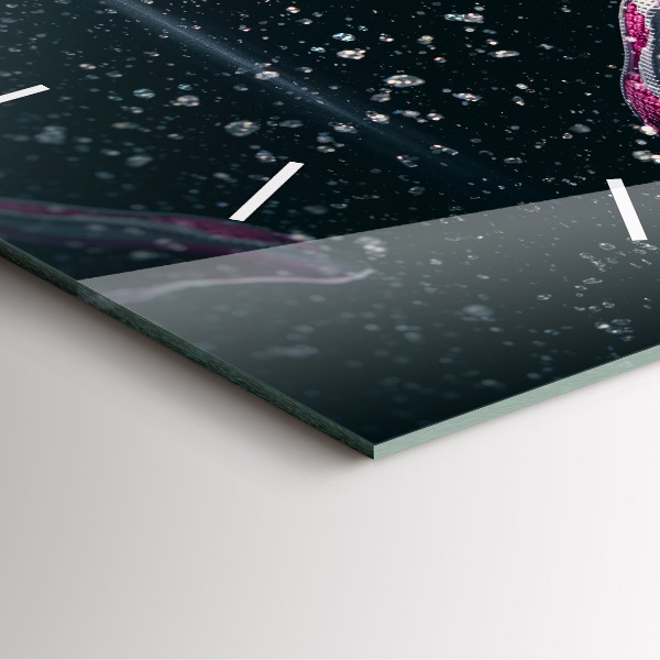 Square wall clock Healthy lifestyle and running