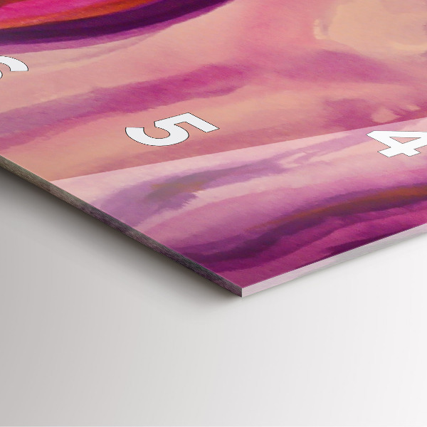 Square wall clock Painting Women