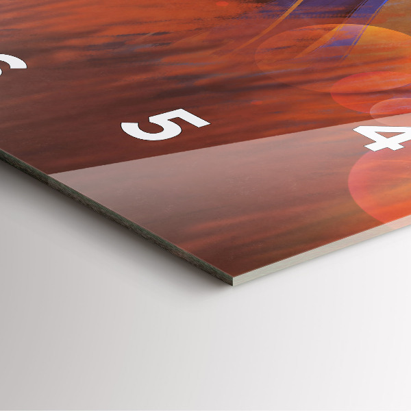 Square wall clock Knight with a sword