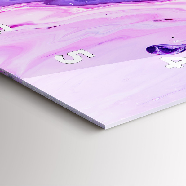 Square wall clock Colorful background