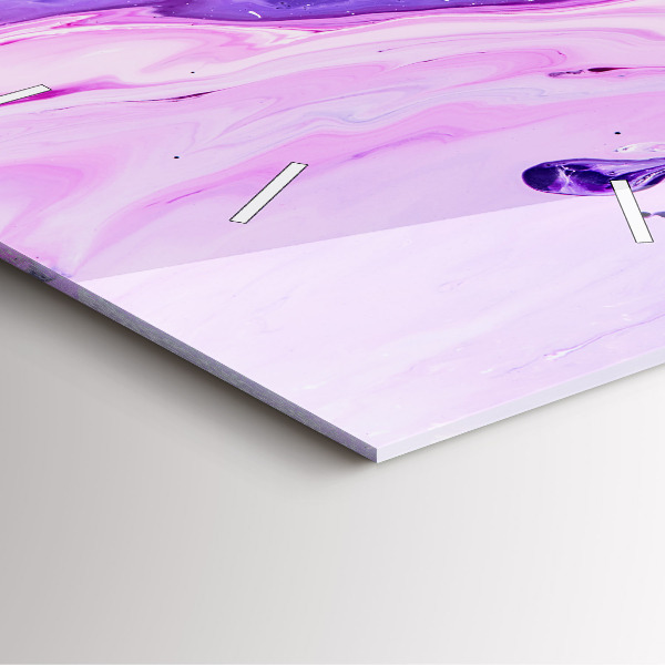 Square wall clock Colorful background