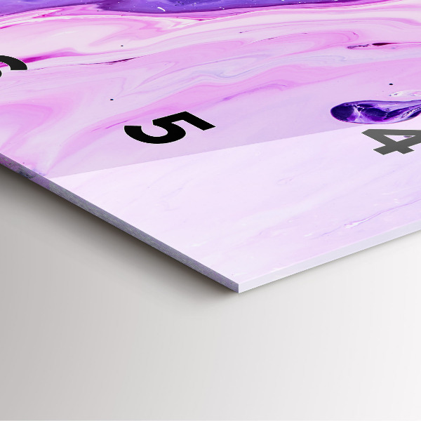 Square wall clock Colorful background