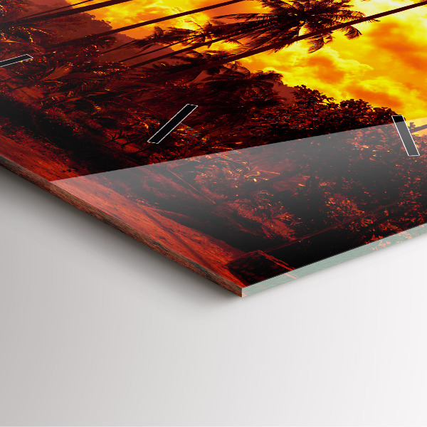 Square wall clock Thailand Klong Prao Beach