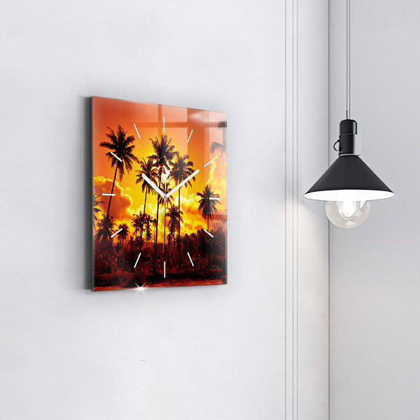 Square wall clock Thailand Klong Prao Beach