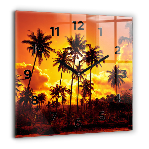 Square wall clock Thailand Klong Prao Beach