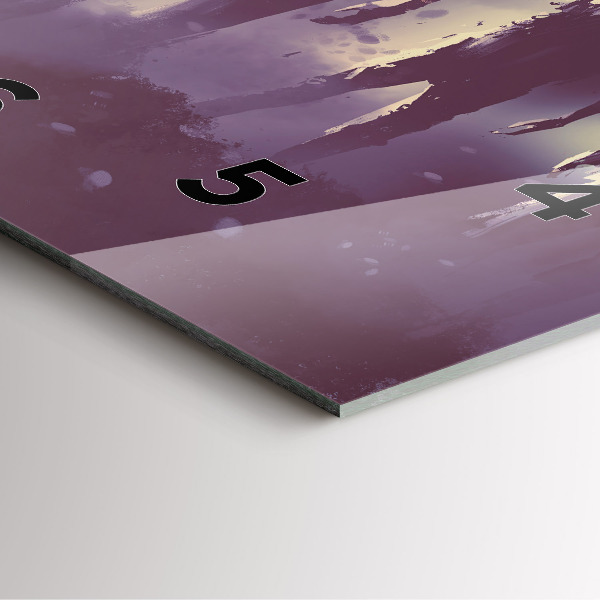 Square wall clock Zombies at night - halloween