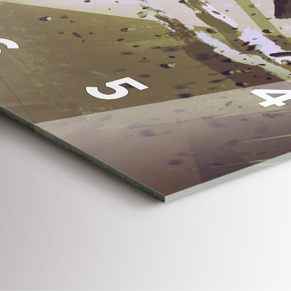 Square wall clock Robot vs Samurai Fight