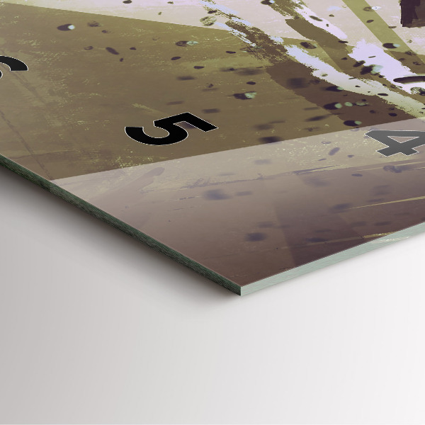 Square wall clock Robot vs Samurai Fight