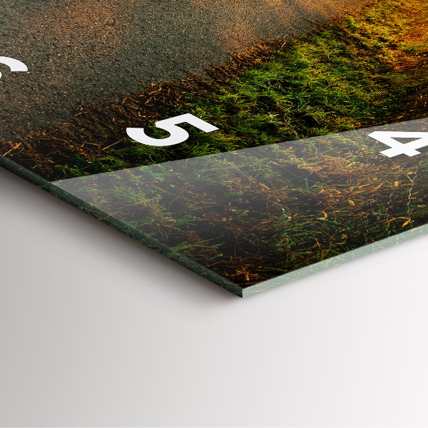 Square wall clock Fog at sunrise