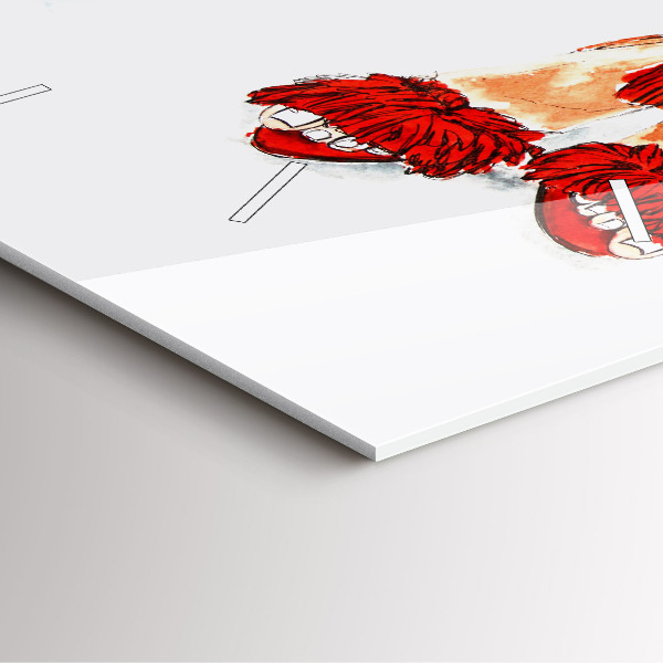 Square wall clock Women's High Heels