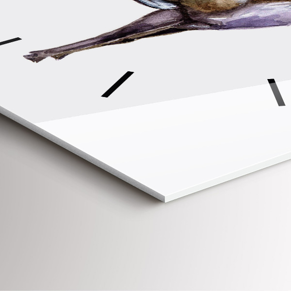 Square wall clock Deer king of the wilderness