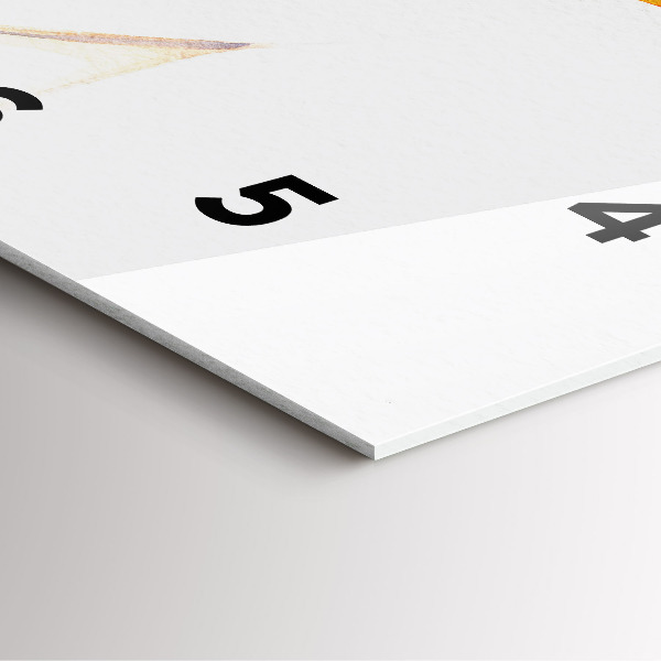 Square wall clock Woman in a hat