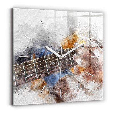 Square wall clock Guitar Graphics