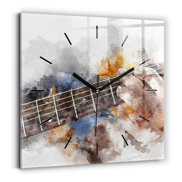 Square wall clock Guitar Graphics
