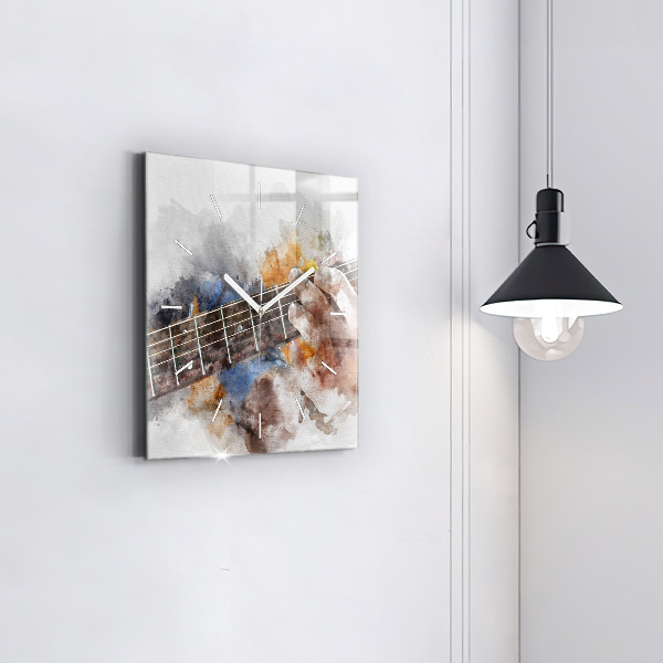 Square wall clock Guitar Graphics