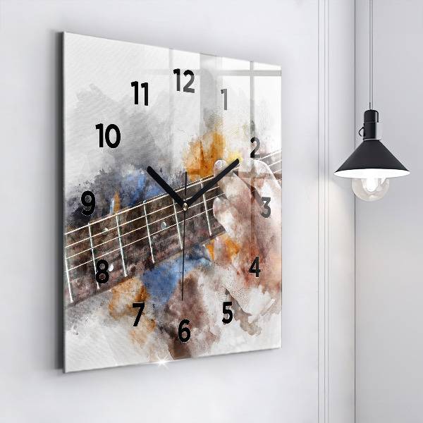 Square wall clock Guitar Graphics
