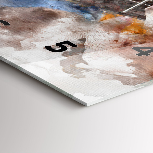 Square wall clock Guitar Graphics