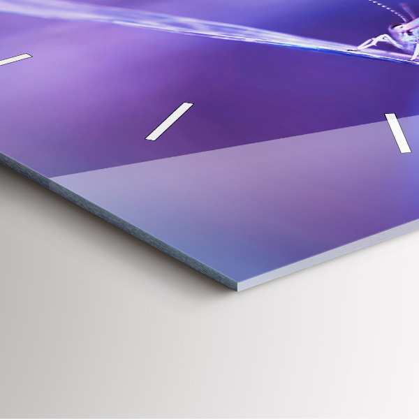 Square wall clock Butterfly on the grass