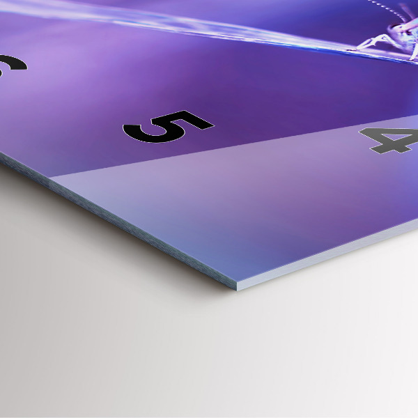 Square wall clock Butterfly on the grass