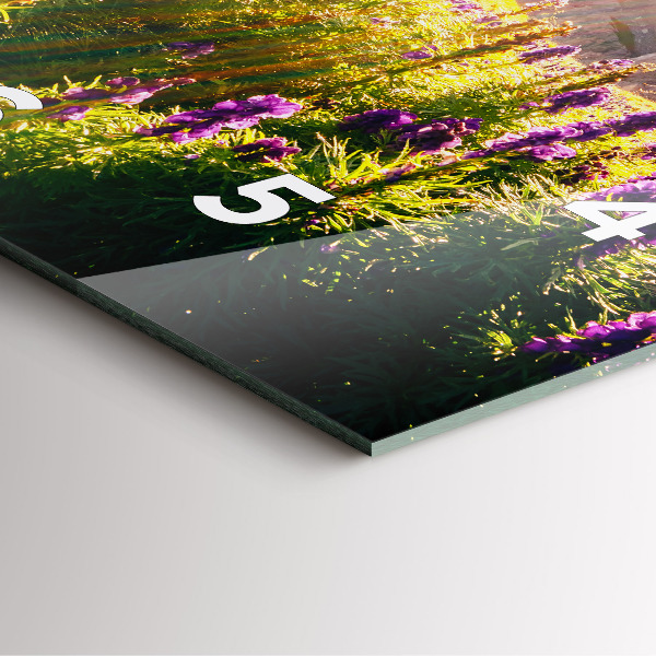 Square wall clock Lavender Meadow