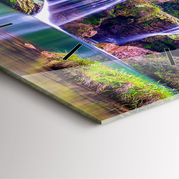 Square wall clock Jiulong Waterfall China