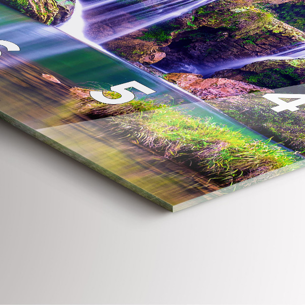 Square wall clock Jiulong Waterfall China