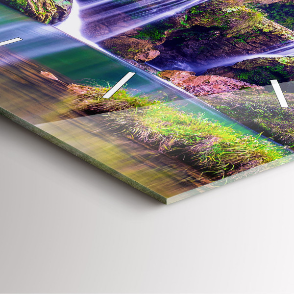 Square wall clock Jiulong Waterfall China