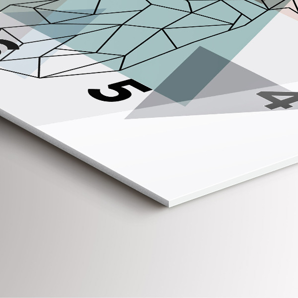 Square wall clock Reindeer Scandinavian style