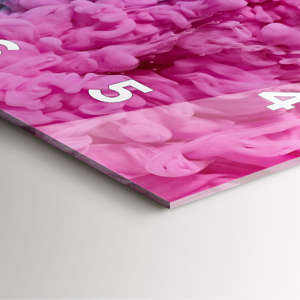 Square wall clock Modern art - spots