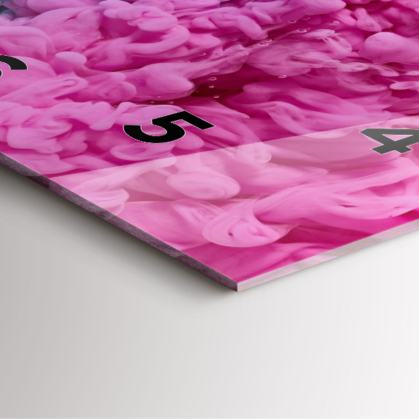 Square wall clock Modern art - spots