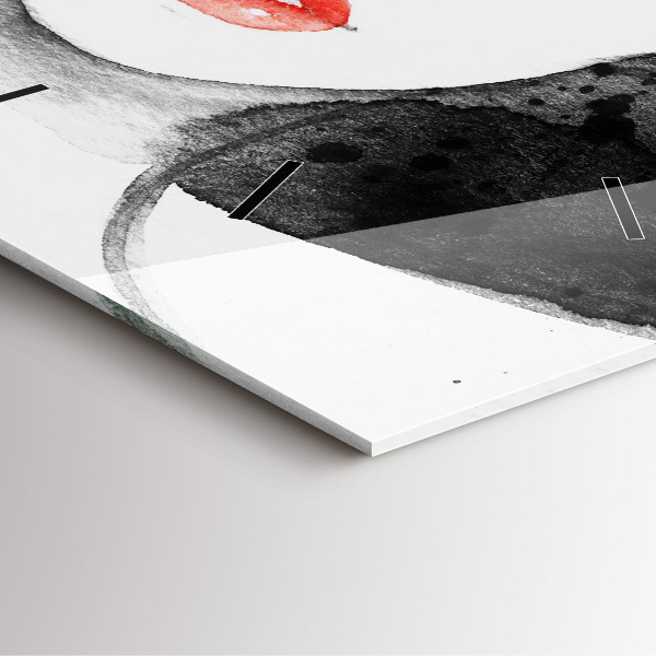 Square wall clock Woman in a hat