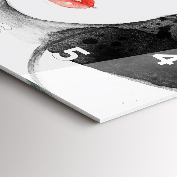 Square wall clock Woman in a hat