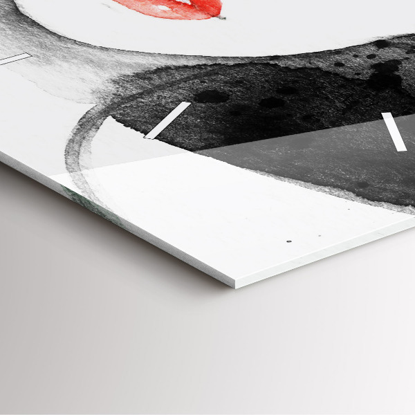 Square wall clock Woman in a hat