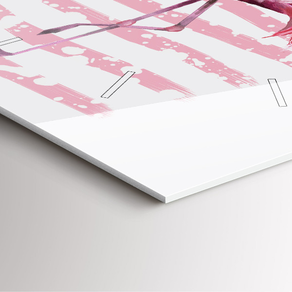 Square wall clock Flamingo Graphic