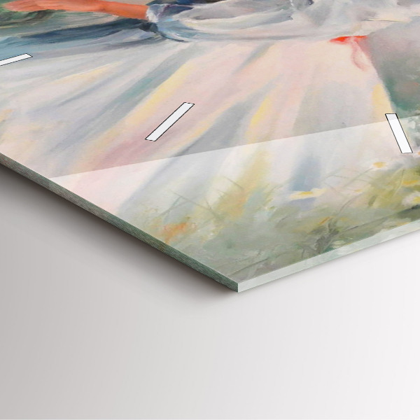 Square wall clock Beautiful woman with a horse