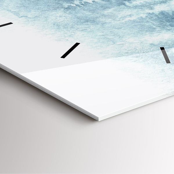 Square wall clock Winter forest