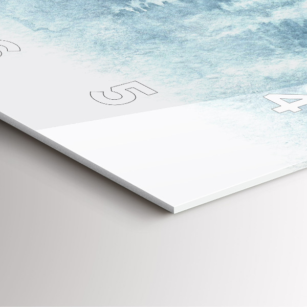 Square wall clock Winter forest