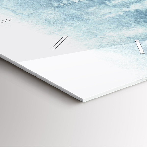 Square wall clock Winter forest